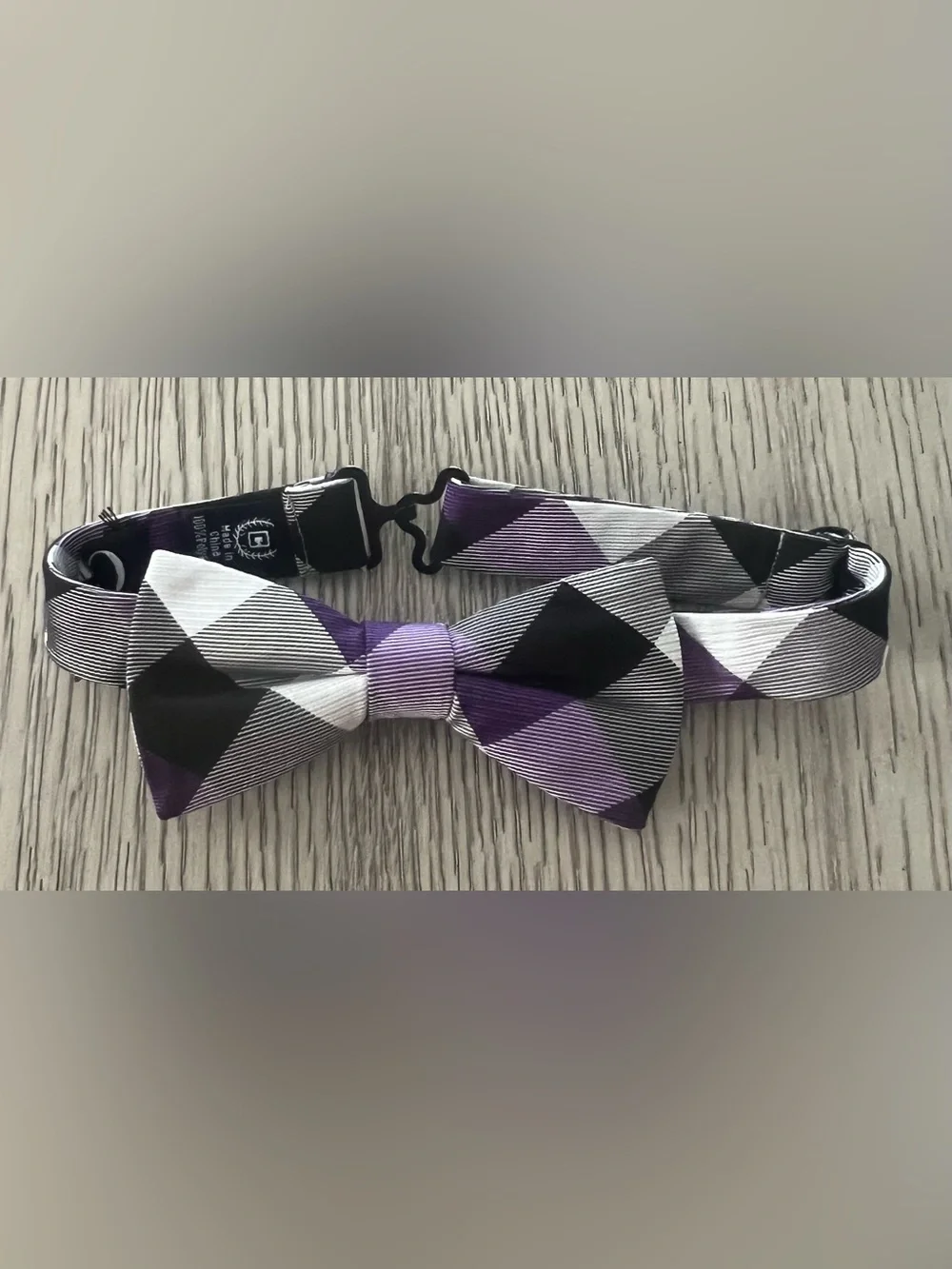 Chaps boys  bow tie Purple & Black